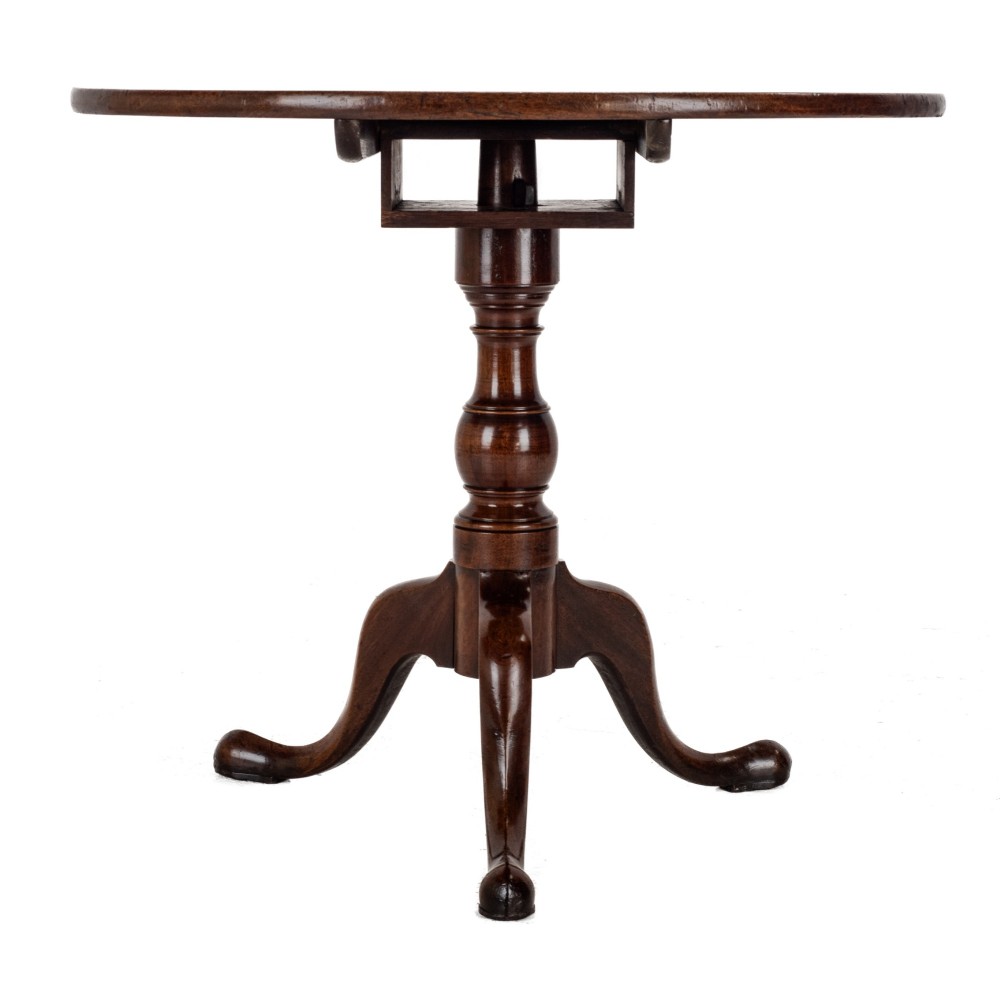 George II–III Period Mahogany Tripod Supper Table, c.1760, Birdcage Action (Mid-18th Century) View VII