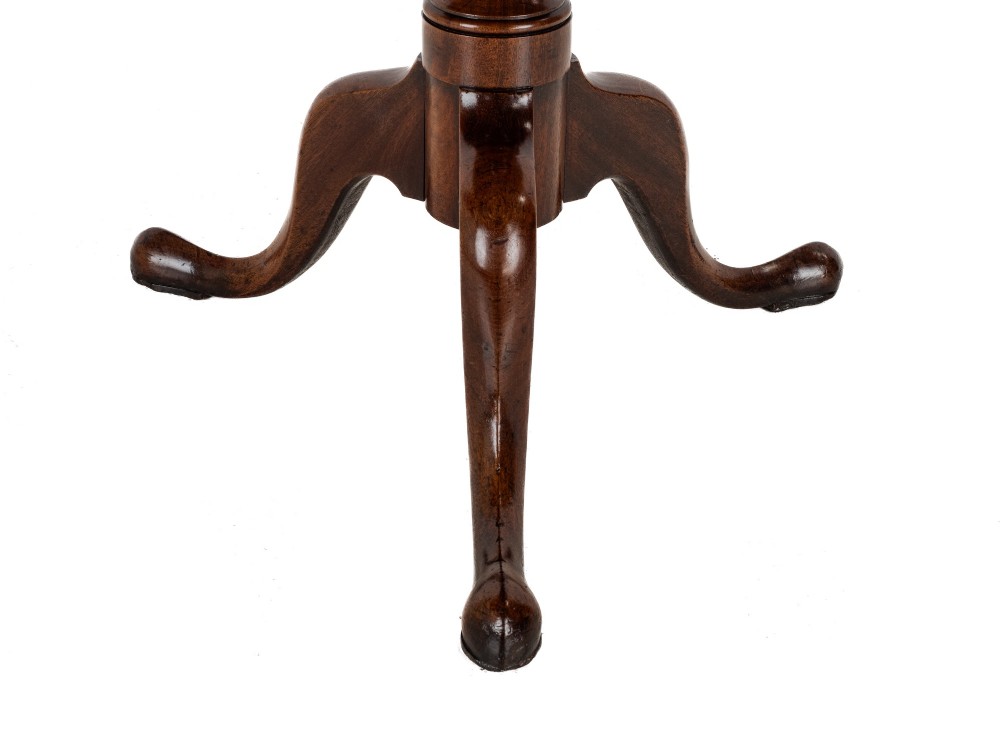 George II–III Period Mahogany Tripod Supper Table, c.1760, Birdcage Action (Mid-18th Century) View X