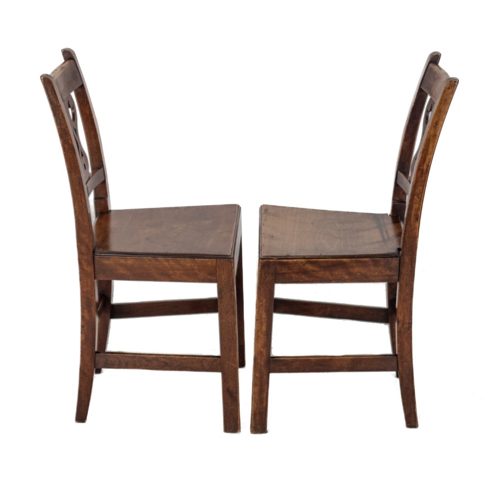 Pair of Early 19th Century English Elm Country Chairs, Circa 1800–1820 (Georgian, George III) View IX