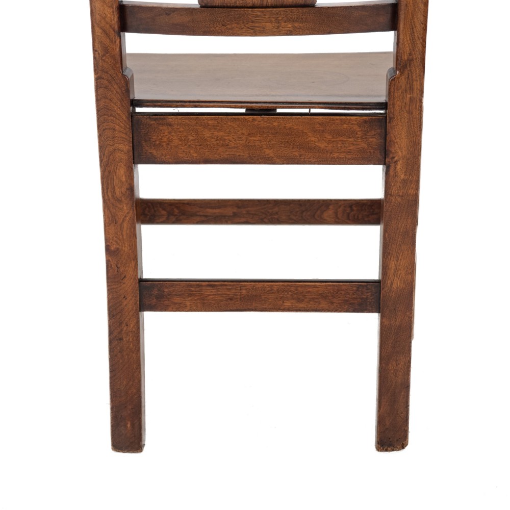 Pair of Early 19th Century English Elm Country Chairs, Circa 1800–1820 (Georgian, George III) View XI