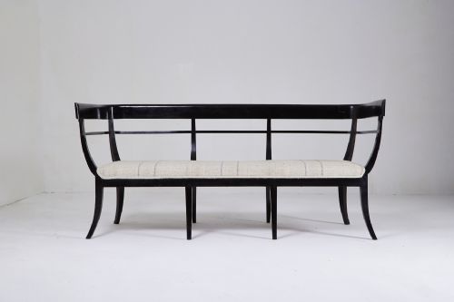 early 19th century ebonised italian sofa - CATEGORY: ANTIQUE SOFAS - DATED 19TH CENTURY