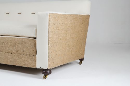 LARGE EARLY 20TH CENTURY ENGLISH SOFA - ADDITIONAL PHOTO 4