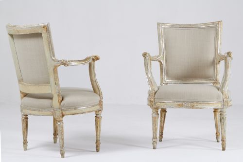 PAIR OF 18TH CENTURY SILVER GILT CHAIRS - ADDITIONAL PHOTO 2