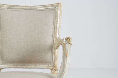 PAIR OF 18TH CENTURY SILVER GILT CHAIRS - ADDITIONAL PHOTO 3