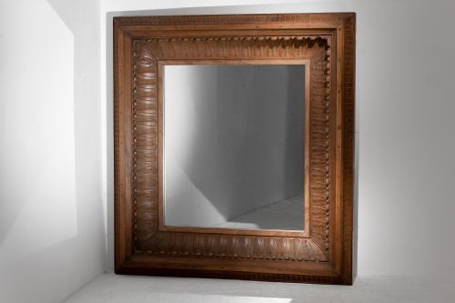 19th century deep frame mirror - CATEGORY: ANTIQUE MIRRORS - DATED 19TH CENTURY