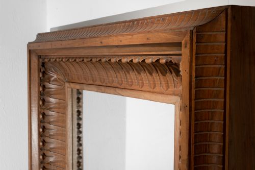 19TH CENTURY DEEP FRAME MIRROR - ADDITIONAL PHOTO 1