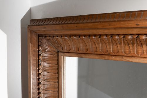 19TH CENTURY DEEP FRAME MIRROR - ADDITIONAL PHOTO 3