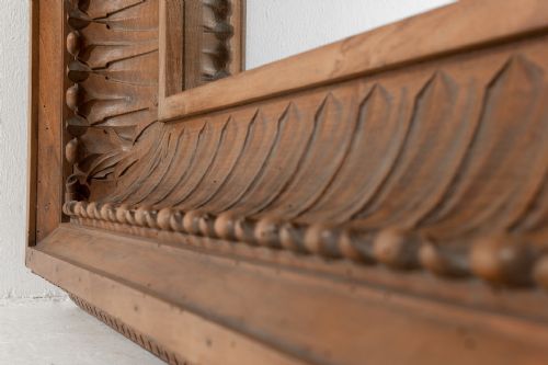 19TH CENTURY DEEP FRAME MIRROR - ADDITIONAL PHOTO 4