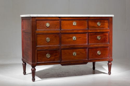 LOUIS XVI MAHOGANY COMMODE - ADDITIONAL PHOTO 1