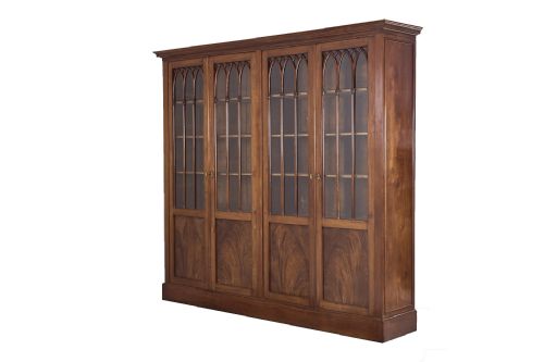 EARLY 19TH CENTURY MAHOGANY BOOKCASE - ADDITIONAL PHOTO 1
