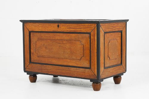 19th century satinwood and ebony chest - CATEGORY: ANTIQUE CHESTS - DATED 19TH CENTURY