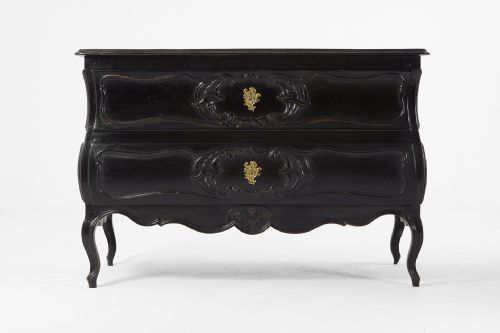 18th century ebonised french commode - CATEGORY: ANTIQUE CHEST OF DRAWERS - DATED 18TH CENTURY