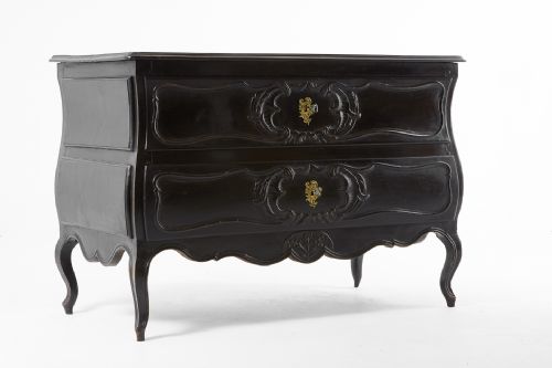 18TH CENTURY EBONISED FRENCH COMMODE - ADDITIONAL PHOTO 1