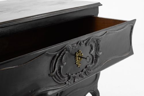 18TH CENTURY EBONISED FRENCH COMMODE - ADDITIONAL PHOTO 2