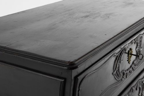 18TH CENTURY EBONISED FRENCH COMMODE - ADDITIONAL PHOTO 4