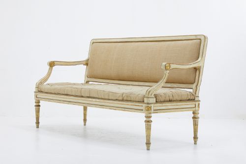 18th century italian sofa with original paint - CATEGORY: ANTIQUE SOFAS - DATED 18TH CENTURY