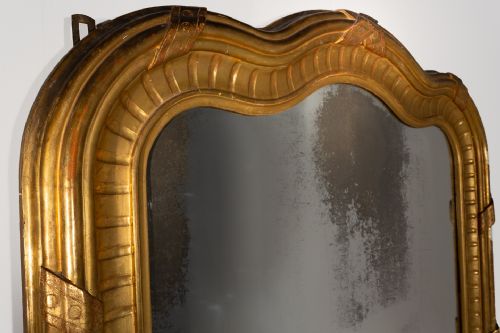LARGE FRENCH 19TH CENTURY GILT MIRROR - ADDITIONAL PHOTO 2