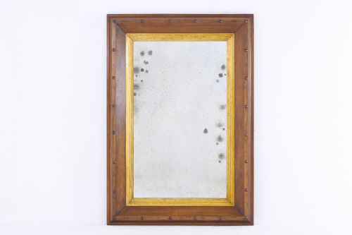 19th century french oak and gilded mirror - CATEGORY: ANTIQUE MIRRORS - DATED 19TH CENTURY