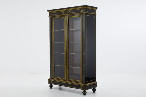 19th century french ebonised cabinet - CATEGORY: ANTIQUE CABINETS - DATED 19TH CENTURY