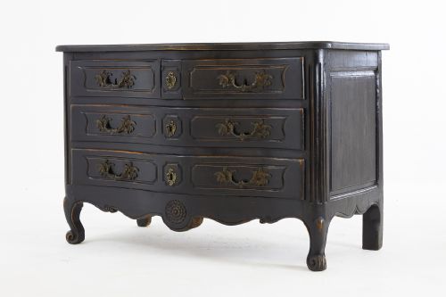 18th century french ebonised commode - CATEGORY: ANTIQUE CHEST OF DRAWERS - DATED 18TH CENTURY