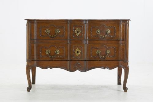 18TH CENTURY TWO DRAWER WALNUT COMMODE - ADDITIONAL PHOTO 1