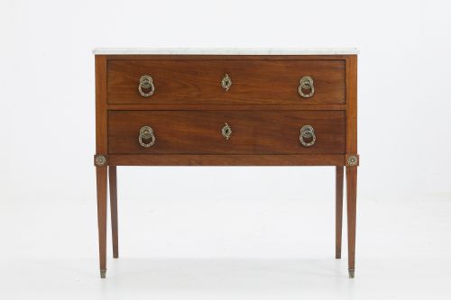 early 19th century mahogany commode - CATEGORY: ANTIQUE CHEST OF DRAWERS - DATED 19TH CENTURY