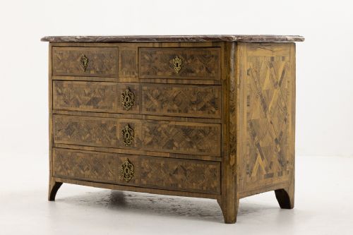 18TH CENTURY FRENCH PARQUETRY COMMODE - ADDITIONAL PHOTO 1