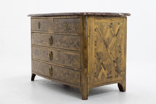 18TH CENTURY FRENCH PARQUETRY COMMODE - ADDITIONAL PHOTO 2
