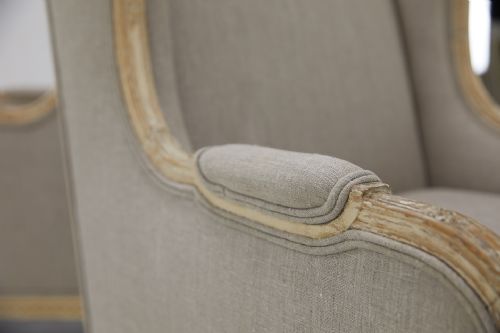 GRAND SCALE 19TH CENTURY PAINTED ARMCHAIRS - ADDITIONAL PHOTO 7