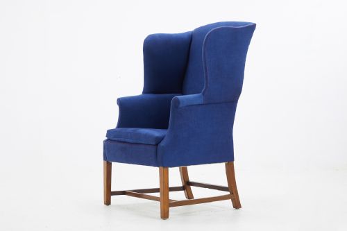 edwardian mahogany wing armchair - CATEGORY: ANTIQUE CHAIRS - DATED EDWARDIAN