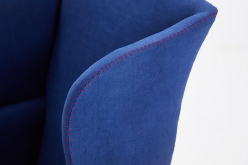 EDWARDIAN MAHOGANY WING ARMCHAIR - ADDITIONAL PHOTO 4
