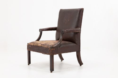 18TH CENTURY ENGLISH GAINSBOROUGH CHAIR - ADDITIONAL PHOTO 1