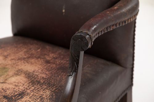 18TH CENTURY ENGLISH GAINSBOROUGH CHAIR - ADDITIONAL PHOTO 4