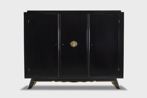ebonised french cabinet - CATEGORY: ANTIQUE CABINETS - DATED 1930