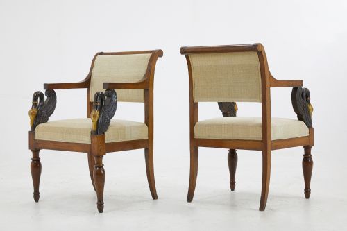 PAIR OF EARLY 19TH CENTURY ITALIAN CHAIRS - ADDITIONAL PHOTO 1
