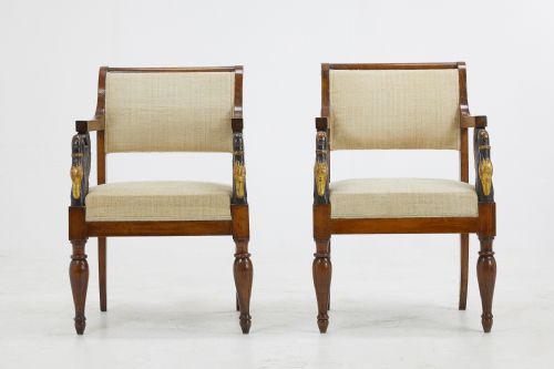 PAIR OF EARLY 19TH CENTURY ITALIAN CHAIRS - ADDITIONAL PHOTO 2