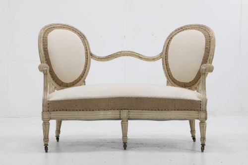 french 19th century painted sofa - CATEGORY: ANTIQUE SOFAS - DATED 19TH CENTURY