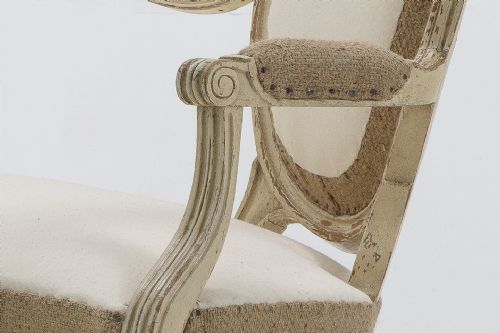 FRENCH 19TH CENTURY PAINTED SOFA - ADDITIONAL PHOTO 3