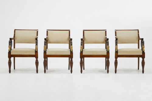 SET OF FOUR EARLY 19TH CENTURY ITALIAN CHAIRS - ADDITIONAL PHOTO 1