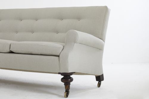 LARGE 19TH CENTURY ENGLISH SOFA - ADDITIONAL PHOTO 1