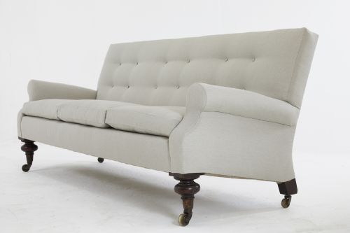 LARGE 19TH CENTURY ENGLISH SOFA - ADDITIONAL PHOTO 2