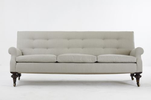 LARGE 19TH CENTURY ENGLISH SOFA - ADDITIONAL PHOTO 3