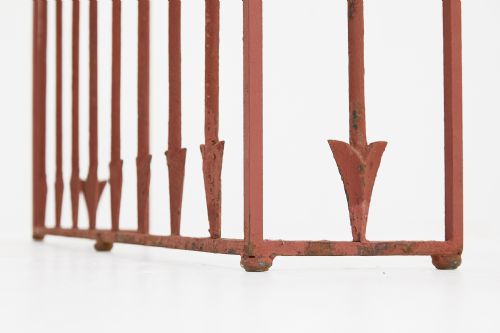 PAIR OF FRENCH 19TH CENTURY IRON CONSOLES - ADDITIONAL PHOTO 2