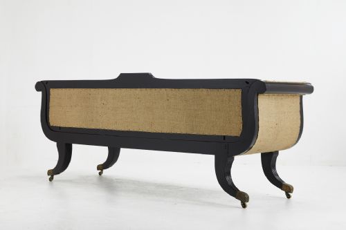 EARLY 19TH CENTURY EBONISED SOFA - ADDITIONAL PHOTO 8