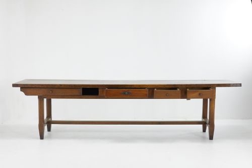 LARGE 18TH CENTURY FARMHOUSE TABLE - ADDITIONAL PHOTO 1