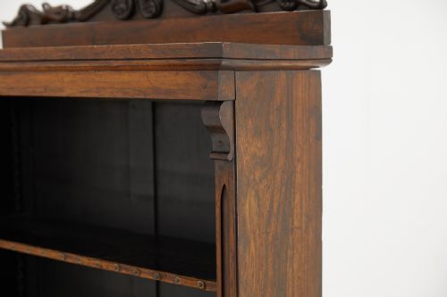PAIR OF ENGLISH ROSEWOOD BOOKCASES - ADDITIONAL PHOTO 3