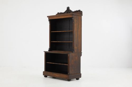 PAIR OF ENGLISH ROSEWOOD BOOKCASES - ADDITIONAL PHOTO 4