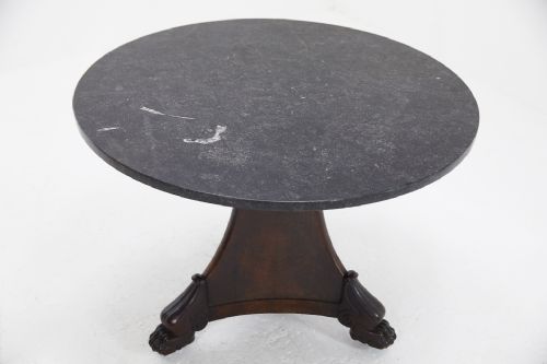 FRENCH 19TH CENTURY MAHOGANY GUERIDON - ADDITIONAL PHOTO 4