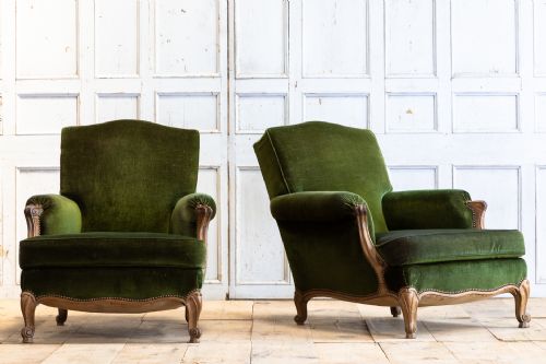LARGE 19TH CENTURY FRENCH ARMCHAIRS - ADDITIONAL PHOTO 1