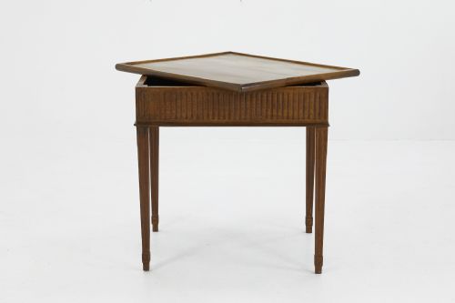 FRENCH 18TH CENTURY MAHOGANY TRAY TOP GAMES TABLE - ADDITIONAL PHOTO 2